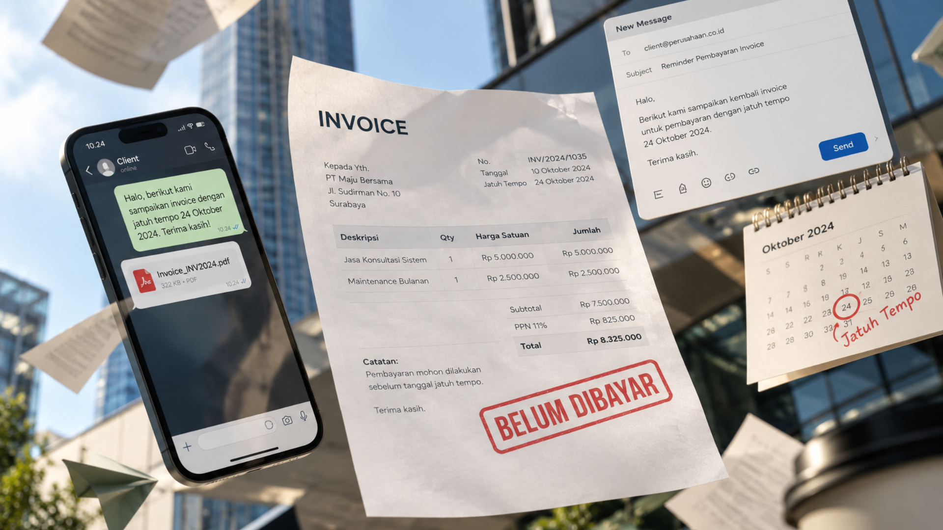 Cara Menagih Invoice Cara Menagih Invoice via WA, Email, dan Surat